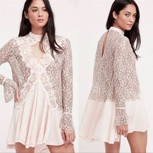 FREE PEOPLE Tell Tale Lace Dress Tunic